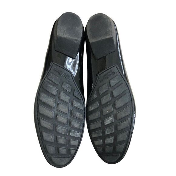 Vintage Salvatore Ferragamo Black Patent Driving Moccasins Loafers Shoes Size 8 - Picture 3 of 6